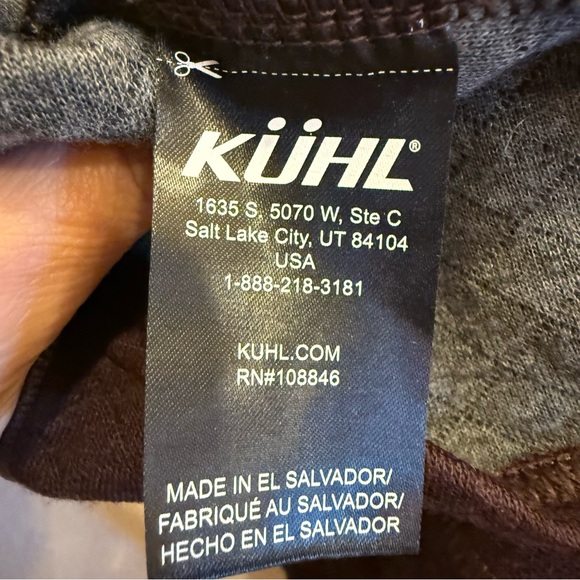 Kuhl Women’s Athena Maroon and Gray High Neck Sweater sz L - Picture 7 of 11